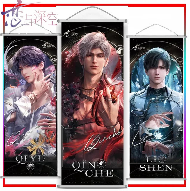 Rafayel Wandbehang Anime Merch Deepspace Scroll Poster Cartoon Wanddekoration Multicolour - Bild 1