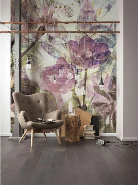 Sanders & Sanders Fototapete Blumen Multicolor Vlies B: 200 cm, H: 250 cm - Bild 1
