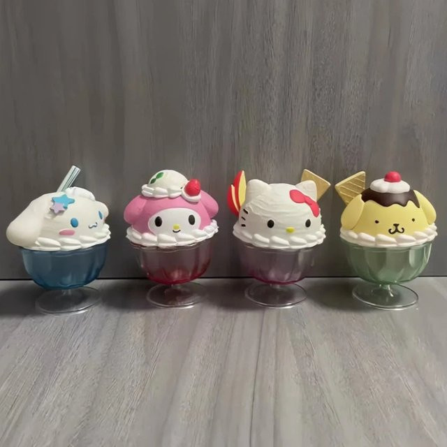 Sanrio Cinnamoroll Dessert-Eisbecher, Anime-Figuren-Modellspielzeug, Überraschungsbox - Bild 1