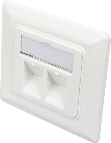 Digitus DN-93801-1 Keystone-Halterung 2-fach für RJ-45 Module in Weiß - Bild 1