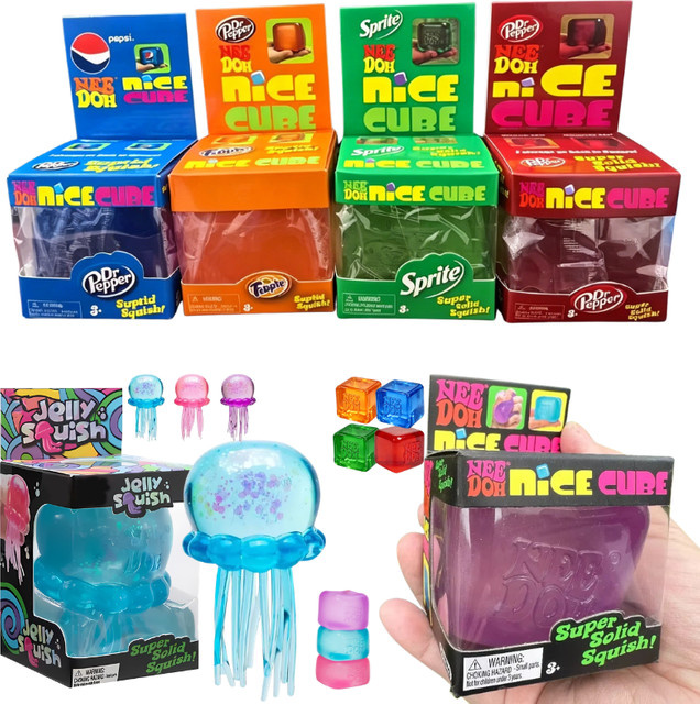Schylling Quallen- und Würfel-Serie, Fidget-Spielzeug, ab 3 Jahren - Bild 1