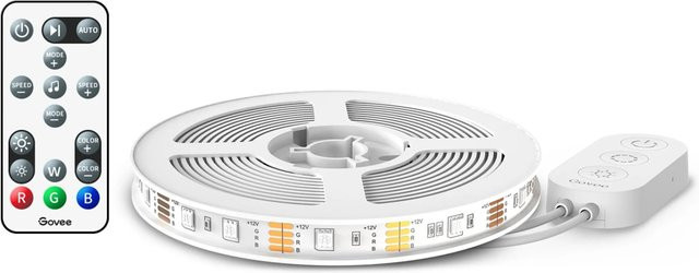 Govee TV-LED-Hintergrundbeleuchtung H6179 RGB Multicolour Schwarz mit Bluetooth und Dimmer für Gaming und Filmabende - Bild 1