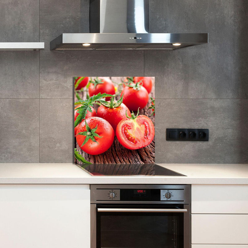 Küchenrückwand aus Acrylglas mit Tomaten-Motiv in Rot, Rechteckig, B: 60 cm, H: 65 cm - Bild 3