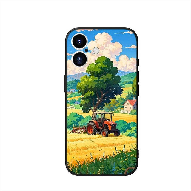 Handyhülle mit Bauernhof Traktor Motiv für Samsung Galaxy A55 A54 A35 A34 A33 A25 A14 A17 A26 A37 A36 S21 FE S20 S10 Plus S9 S8 in Multicolour - Bild 1