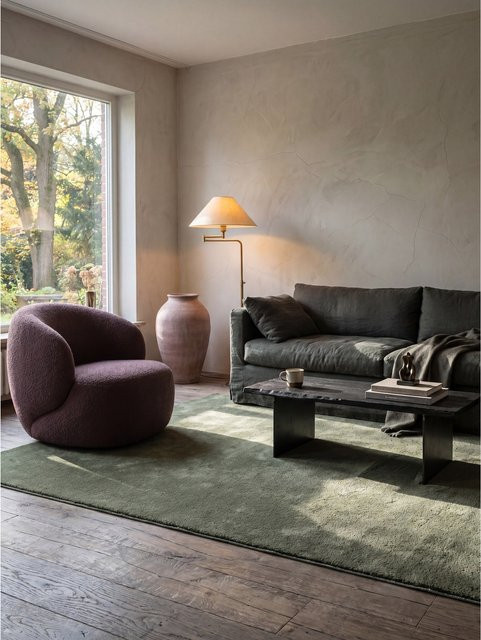 Antirutsch Teppich Kadima Design in Waldgrün, B/B: 240 x 240 cm - Bild 1
