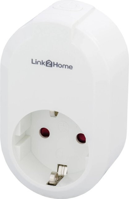 Link2Home WiFi Steckdose mit Zeitschaltuhr und WLAN-Steuerung in Weiß, kompatibel mit Amazon Alexa und Google Assistant - Bild 1