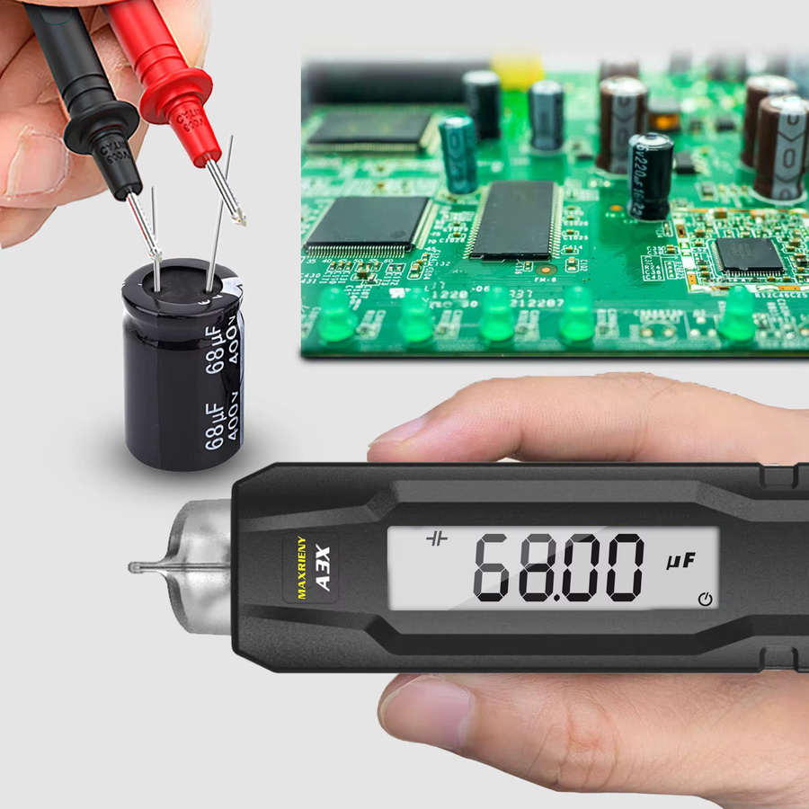 BSIDE Intelligenter Digitaler Spannungsdetektor als berührungsloser Leitungsprüfer für DC und AC in Schwarz - Bild 4
