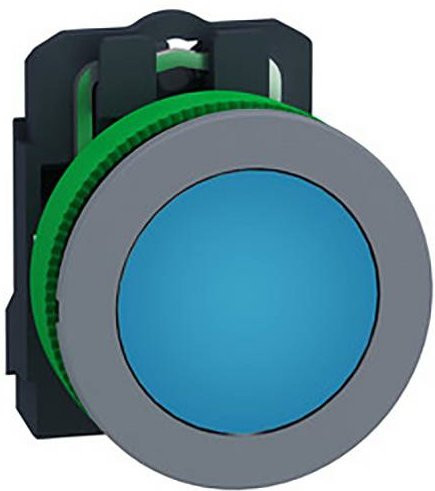 Schneider Electric Leuchtmelder aus Kunststoff in Blau und Grau für den Einbau (Flush) - Bild 1