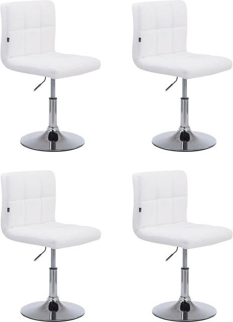 CLP 4er Set Drehstühle Palma V2 Esszimmerstühle mit Kunstlederbezug und höhenverstellbarer Polsterung - Bild 1