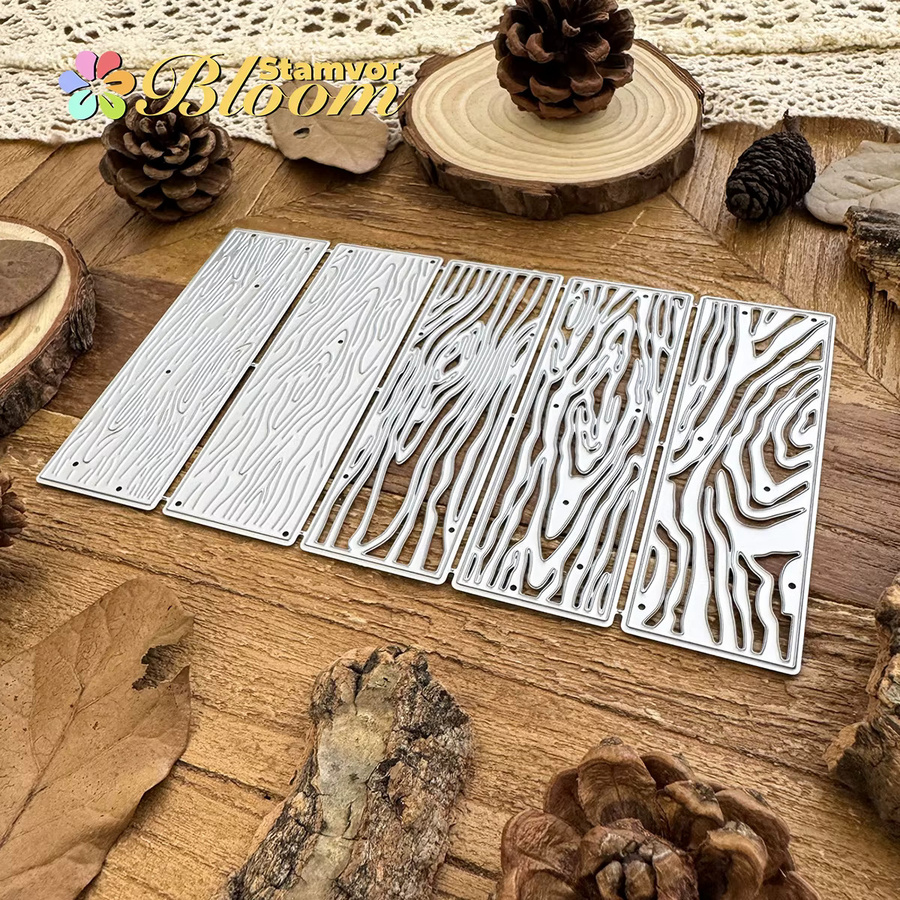 Dekorative Holzrahmen Metall Stanzformen für Scrapbooking in Silber - Bild 3