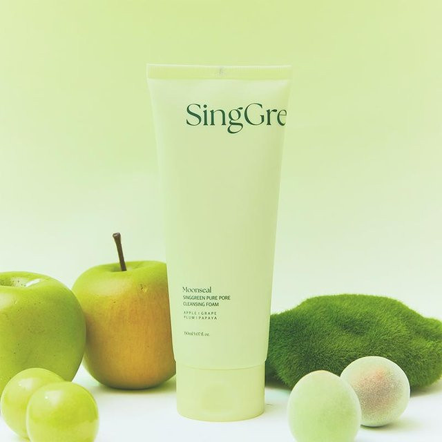 Moonseal SingGreen Pure Pore Cleansing Foam, 150 ml, für empfindliche Haut - Bild 1