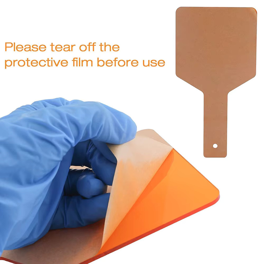 Orange Dental Photopolymerisation Augenschutz aus Kunststoff mit Blockierplatte, Breite: 24,0 cm, Tiefe: 12,5 cm - Bild 5