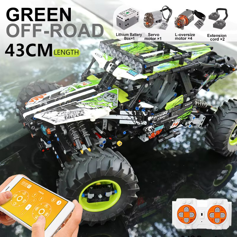 Mould King 18002 Technisches Auto, RC Buggy Modell, Baustein-Set - Bild 6