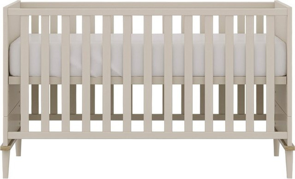 Babybett Yuny By Paidi Hazel in Eiche Beige aus Massivholz mit herunterklappbarem Seitenteil B/T/H: 70 x 140 cm