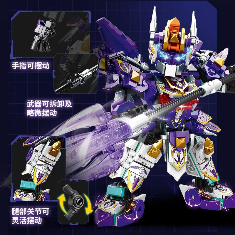 Linyi toy Lila Mechanische Maschine Bausteine Set - Bild 5