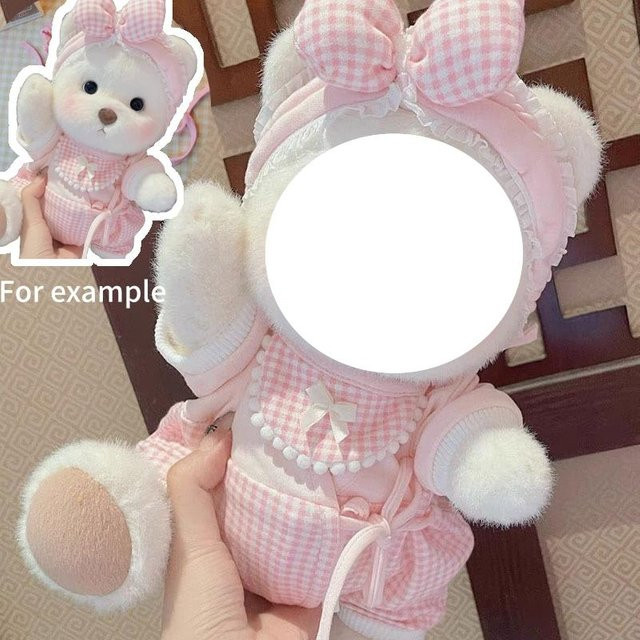 Linyi toy Wechselkleidung für Gelenk-Bär Plüschtier, Zubehör, Rosa / Pink - Bild 1