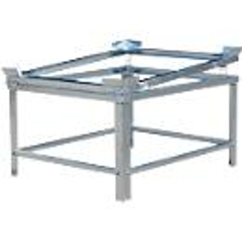 Bauer Südlohn IBC-Restentleerer IR-2 aus Stahl, feuerverzinkt, Farbe: Silber, H x B x T: 755/860 x 1080 x 1280 mm - Bild 3
