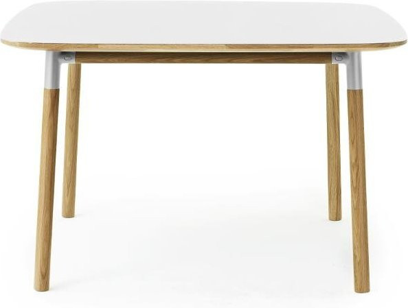 Normann Copenhagen Form Tisch in Weiß mit Eiche und Linoleum im nordischen Stil - Bild 1