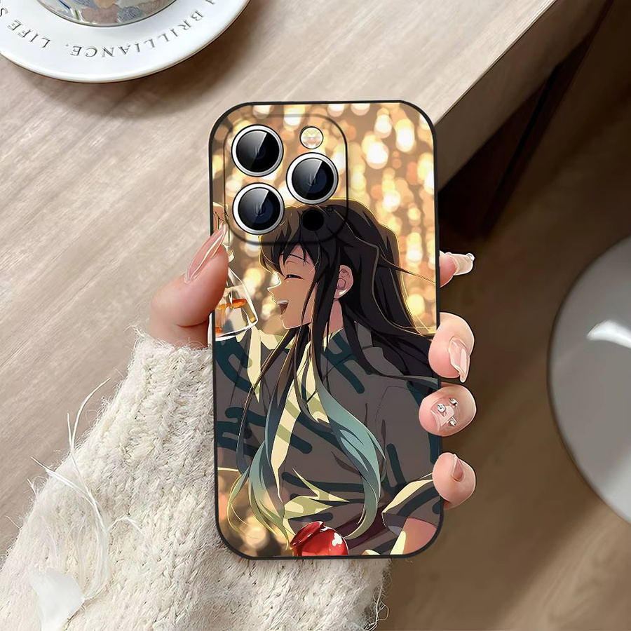 Anime Muichiro Tokito Handyhülle in Schwarz für iPhone 11 bis iPhone 17 Pro Max und weitere Modelle - Bild 3