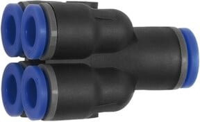 Riegler Mehrfachverteiler Blaue Serie mit Steckanschluss für Schlauch Durchmesser 8/4x6 mm in Blau - Bild 1