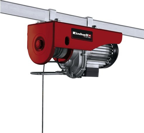 Einhell Elektrischer Seilhebezug TC-EH 500 in Rot, Schwarz und Silber mit 500 kg Tragfähigkeit - Bild 3