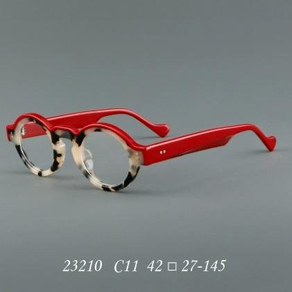 Bai Fen Bai Electronic 3C Korrektionsbrille Rund, Acetat, Unisex, red - Bild 1