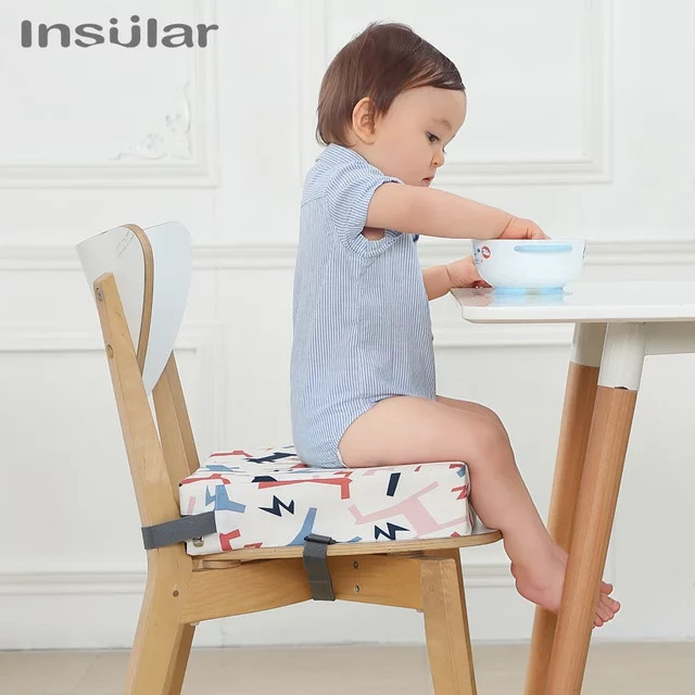 Insular Kinder-Sitzerhöhung mit Kissen für Hochstuhl, verstellbar und abnehmbar, multicolour - Bild 1