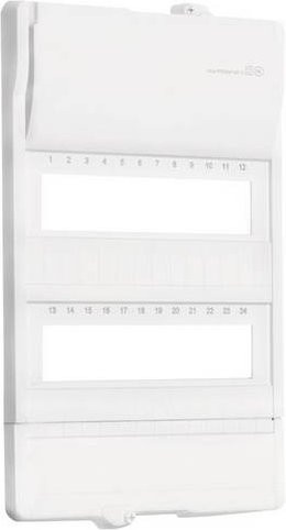 Hager VZ222H Abdeckung Volta hybrid für 24PLE Stromkreisverteiler aus Kunststoff in Weiß - Bild 1