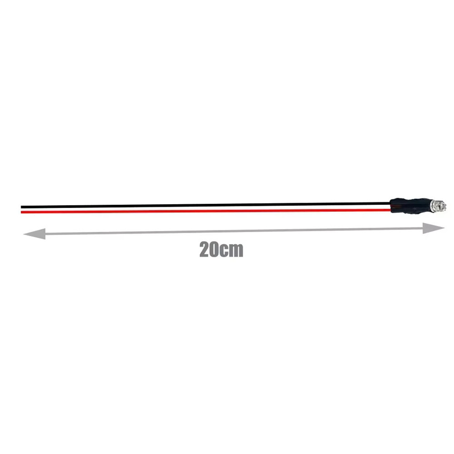 30 Stück TAKEY LED-Glühbirnen transparent, vorverdrahtet mit 20 cm Kabel, DC3V-12V, 1,8 mm bis 2 mm Durchmesser für DIY Heimdekoration - Bild 5