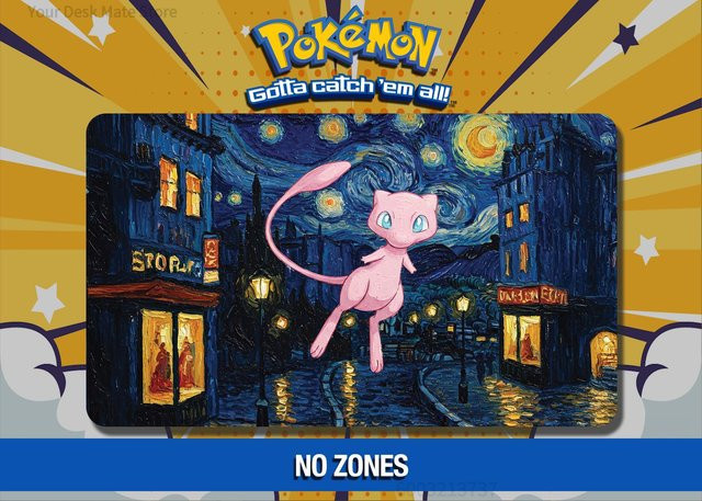 Potdemiel Mew Van Gogh Cafe Terrace TCG Spielmatte, wasserdicht, rutschfest - Bild 1