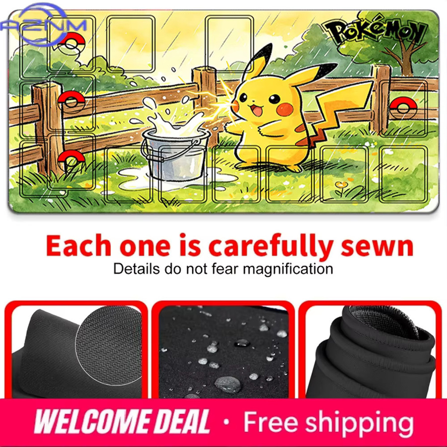 Potdemiel Anime Pokémon Schreibtischunterlage und Gaming-Mauspad in Multicolour - Bild 4