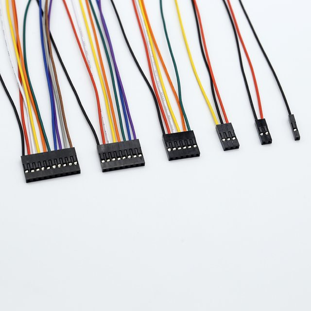 Gringmak Dupont 2,54mm Drahtstecker Weiblich Set, 10 Stück, Mehrfarbig - Bild 1