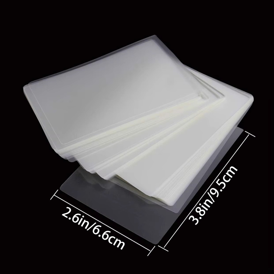 KRYON Thermo-Laminierplatten, 100er-Pack, transparent, B/H: 6,6 x 9,5 cm - Bild 2