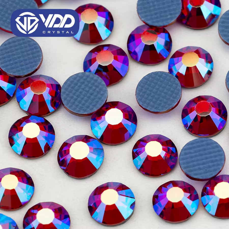 VDD Garnet AB Hot-Fix Strass-Steine aus hochwertigen Glaskristallen - Bild 2