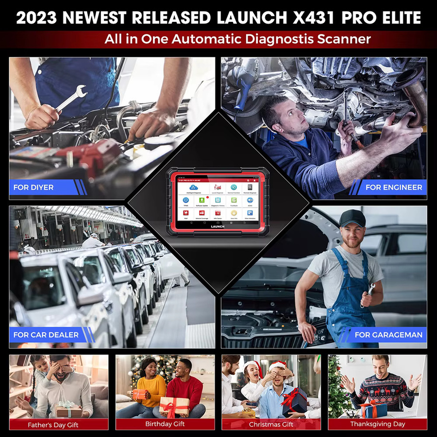 LAUNCH X431 PRO ELITE CANFD DOIP Auto-Vollsystem-Diagnosetool mit ECU-Coding und bidirektionaler Steuerung in Schwarz - Bild 6