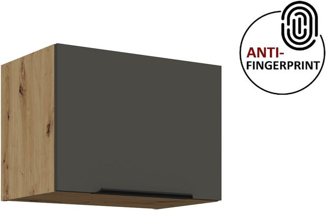 Küchen Hängeschrank ARIA in Graphite matt mit Anti-Fingerprint-Beschichtung, Breite: 50 cm, Höhe: 36 cm, Tiefe: 36 cm - Bild 1