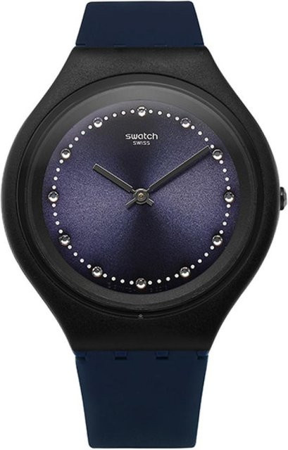 Swatch Armbanduhr, Analoguhr, Kunststoff, Schwarz, Herren - Bild 1
