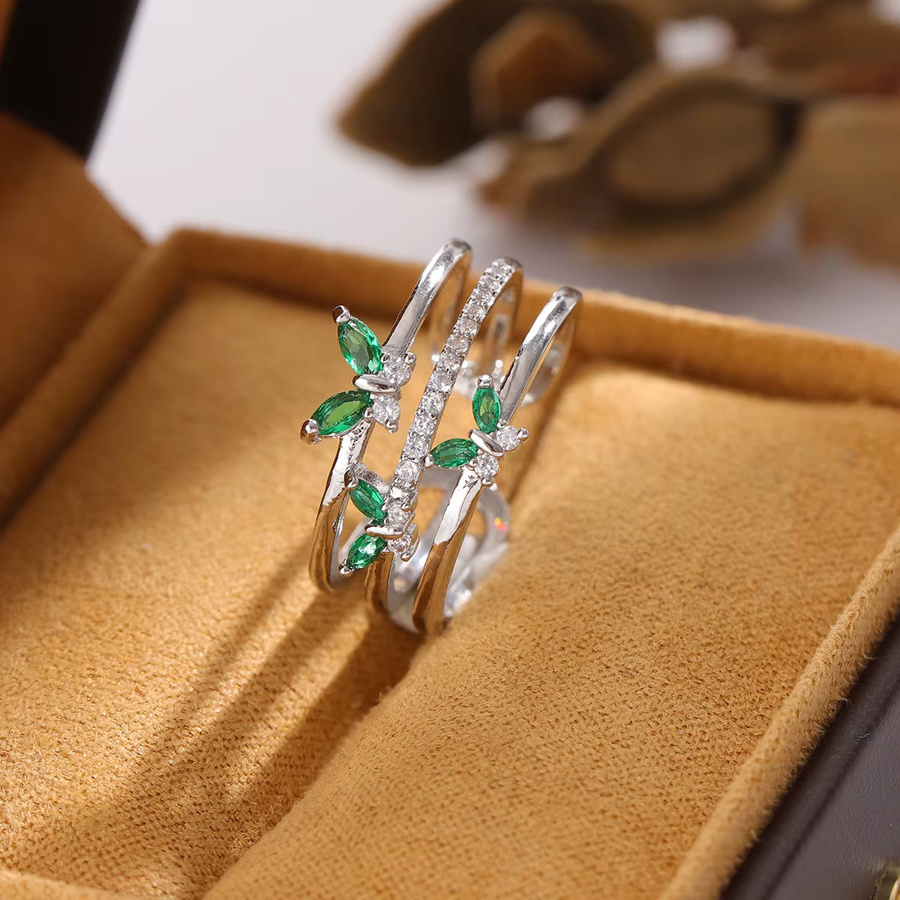GaGa-Duck Schmetterling Ring, 925 Silber, Kristall, Unisex - Bild 3