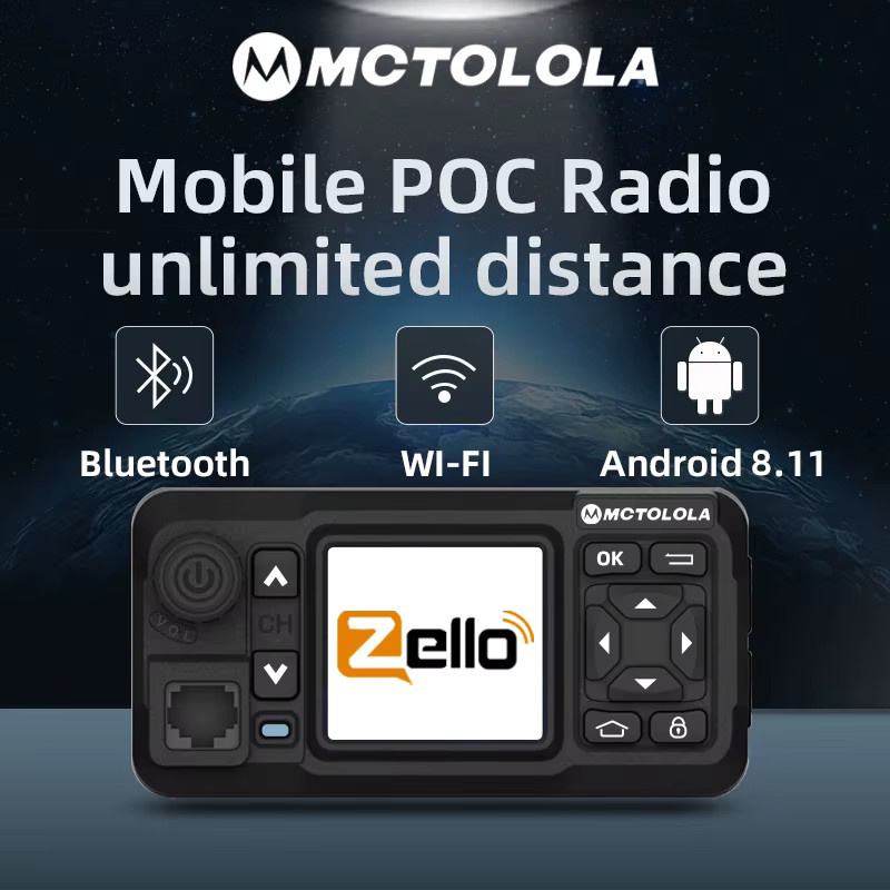 Motorola POC Auto-Walkie-Talkie in Schwarz mit 4G LTE, GPS, WLAN und Bluetooth für Langstrecken-Kommunikation via Zello - Bild 3