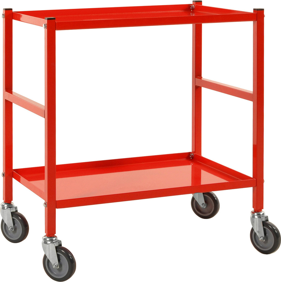 Kongamek Tischwagen in Rot mit Bremse und Ladefläche von 62,5 x 41,4 cm - Bild 1