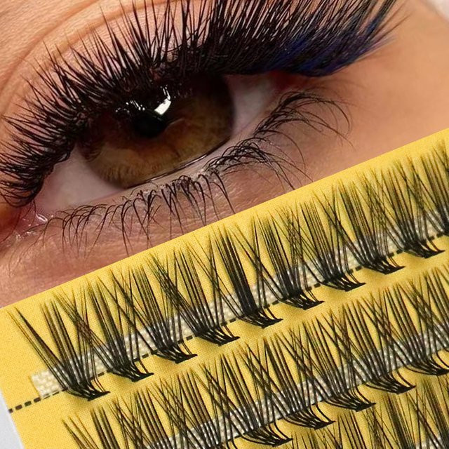 MIOFIA Wimpernbüschel, Black, Natürlich, Unisex - Bild 1