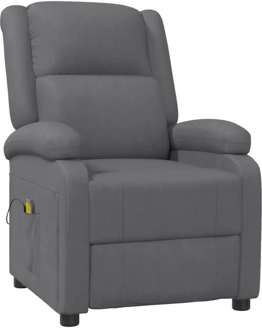 vidaXL Massagesessel in Anthrazit aus Kunstleder mit Schaumstofffüllung - Bild 1