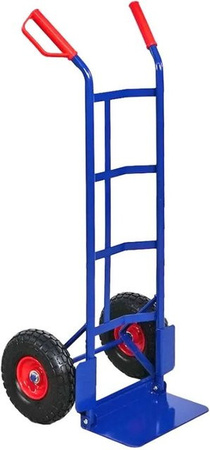 Klappbare Sackkarre Proregal ODIN in Blau mit Stahlrahmen und PU-Bereifung, Tragkraft 200kg, H x B x T: 115 x 54 x 44 cm