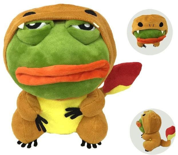 Yiran toy Neujahrs Glücksfrosch Anhänger, Plüsch Stofftier, 25cm, Grün - Bild 1
