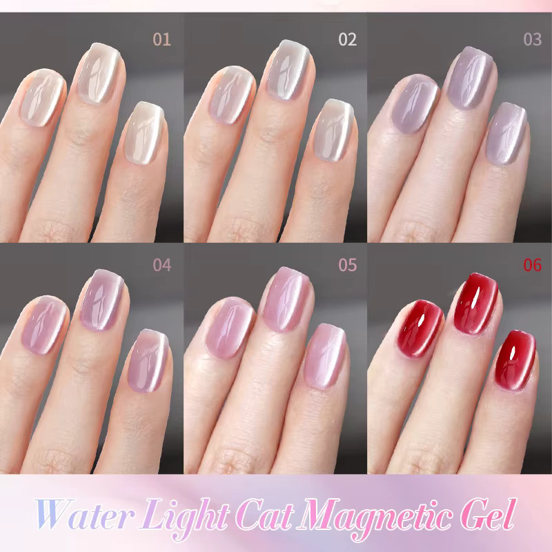 Born Pretty Water Light Cat Magnetic Gel Polish, 6 x 10 ml, Semi Permanent - Bild 3