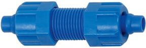 Riegler Gerade Schlauchverbindung aus Kunststoff für 8/6 mm Schläuche in Blau - Bild 1