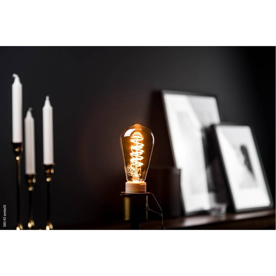 Blulaxa LED-Leuchtmittel Edison Filamentlampe Vintage E27 Transparent Schwarz Warmweiß - Bild 2