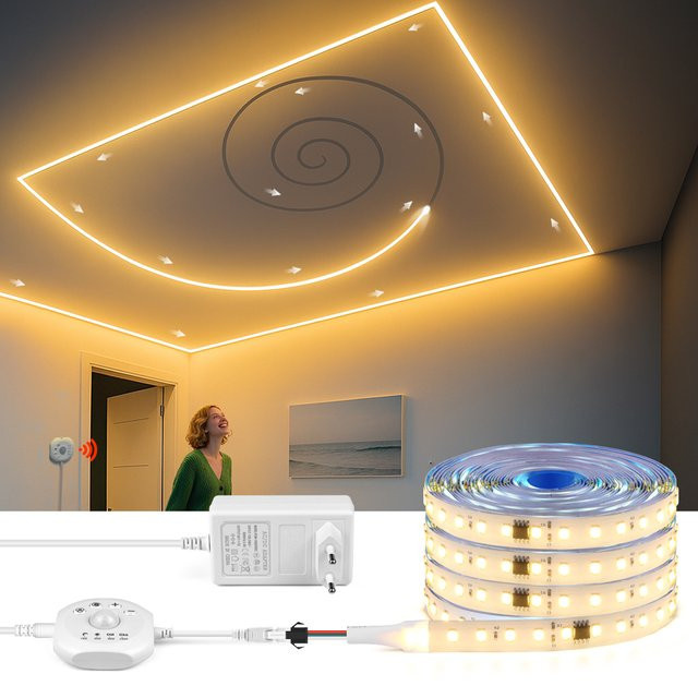 Rybakov WS2811 LED Streifen mit PIR Bewegungssensor für Chase Track Lichteffekte in Warmweiß, 5m oder 10m - Bild 1