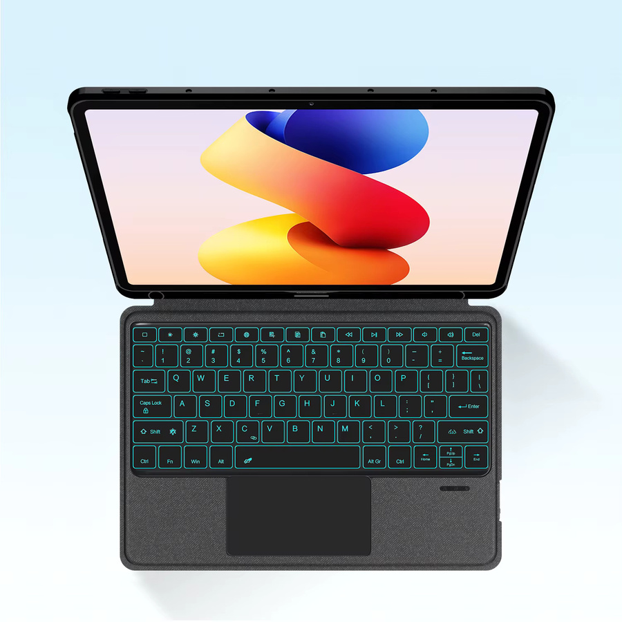 Magische Tastaturhülle für Xiaomi Redmi Pad Pro und Poco Pad 12,1 Zoll in Schwarz mit Stiftschlitz - Bild 3