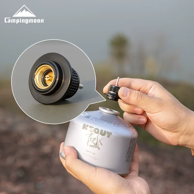 CAMPINGMOON Z38/BKZ38 Gasfeuerzeug-Adapter zum Nachfüllen von Gaskartuschen und Campingkochern - Bild 2